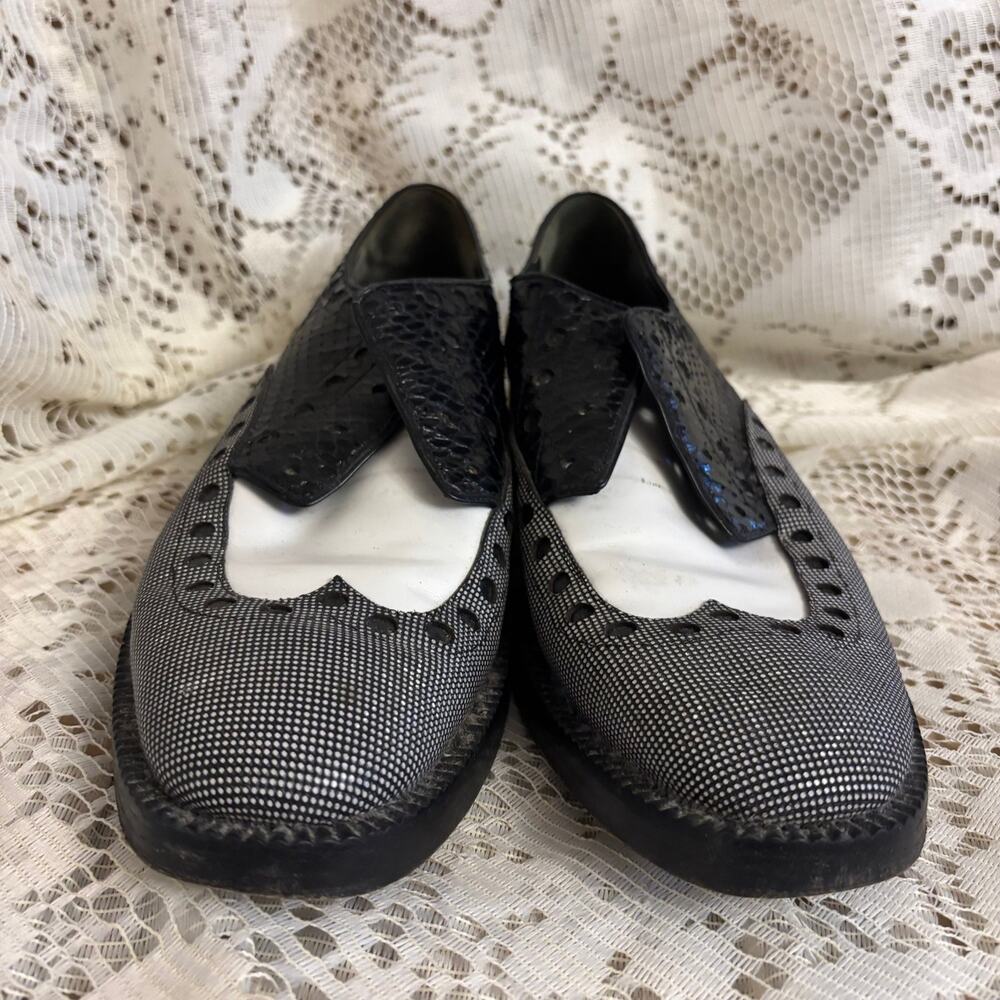 Alexander Wang Nathan Women's Size 38 (7.5) Black Leather Brogues Oxfords Shoes